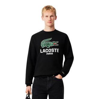 Lacoste Katoenen sweater heren (Zwart)