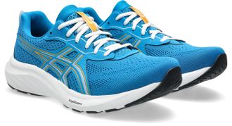 Asics Laufschuh ASICS GEL-CONTEND 9, Herren, Gr. 42,5, aegean blau, yamabuki, Synthetik, Schuhe Laufschuh, mehr D&auml;mpfung