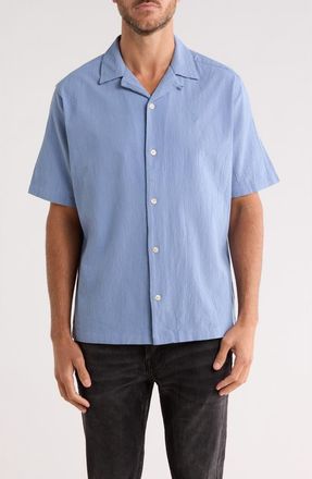 AllSaints Ferme Short Sleeve Shirt in Bondi Blue at Nordstrom Rack, Size Xx-Large