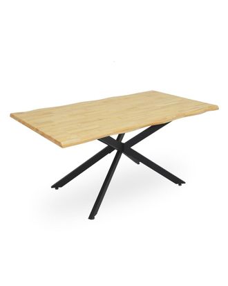 Home Heavenly Mesa de comedor mesa sal&oacute;n en acabado madera 160x75x90 cm