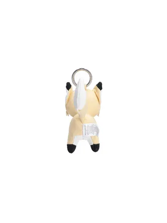 Maison Kitsun&eacute; Mens Keychains Beige Cotton