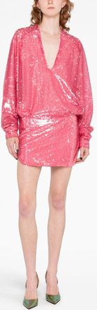 The Attico Gael Pailletten Mini Jurk