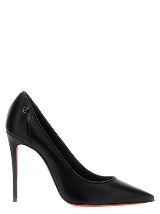 Christian Louboutin Black Napa Leather / Calf Bos Taurus High Heel Womens Pumps