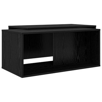 vidaXL Juego De Mesas De Centro 2 Pcs Roble Negro Madera De Ingenier&iacute;a Vidaxl