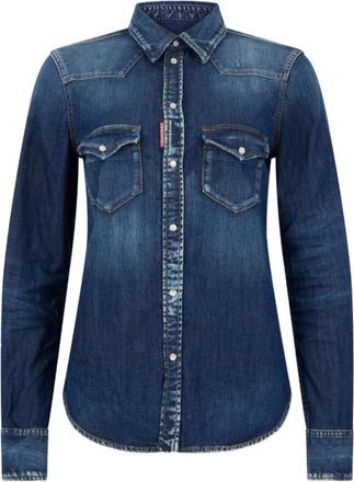 Dsquared2 Blue Denim Full Sleeves T-Shirt
