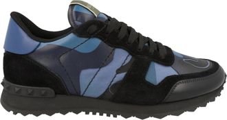 Valentino Rockrunner Suede Leather Sneakers