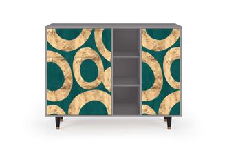 StoryZ Aparador azul-verde 3 cajones y 1 puerta L 125 cm