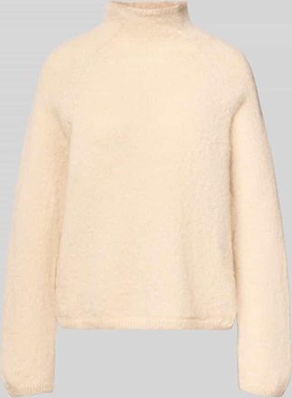 Drykorn Drykorn Strickpullover mit gerippten Abschlüssen Modell SARWEN in Sand Melange, Größe XL