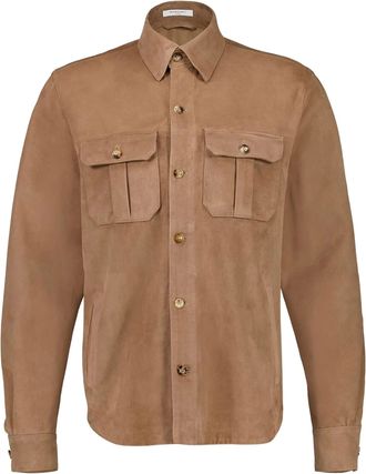 Boglioli Suede Leather Classic Collar Jacket