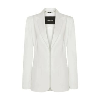 Kiton Dames, Jassen, Wit, Maat: M Linnen