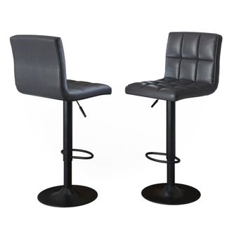 Vicco Taburete De Bar Conjunto De 2 Sena, Gris/negro, 42 X 94 Cm, Vicco