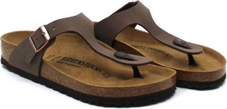 Birkenstock Womens Gizeh Birko-Flor Sandal In Mocha