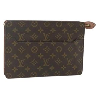 Louis Vuitton Pre-owned Clutches, female, Brown, Size: ONE SIZE Pre-owned Clutch Bag