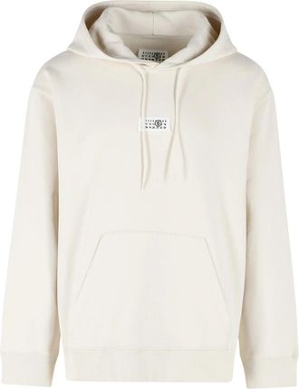 Maison Margiela Soft Beige Numeric Logo Hoodie