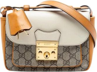 Gucci Pre-owned Cross Body Bags, female, Brown, Size: ONE SIZE Pre-owned Crossbody Satchel