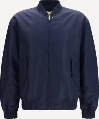 Valentino Nylon Jacket with ruffles Male 50