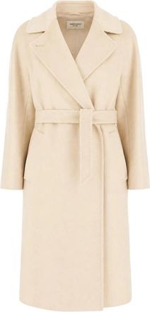 Max Mara Geknopt Jasje - Dames - Jas met riem - Beige - 2XS - Jassen
