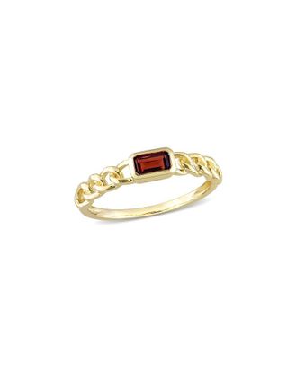 Rina Limor 10K 0.34 Ct. Tw. Garnet Octagon Ring