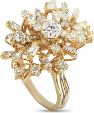 Luxury Bazaar 18K Yellow Gold 1.50ct Diamond Ring MF23-050426