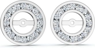 Pompeii3 1/2 cttw Diamond Earring Jackets 14K White Gold (up to 4mm)