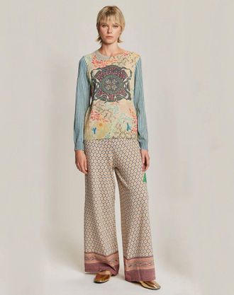 Me369 Emerta Knit Top In Shipibo
