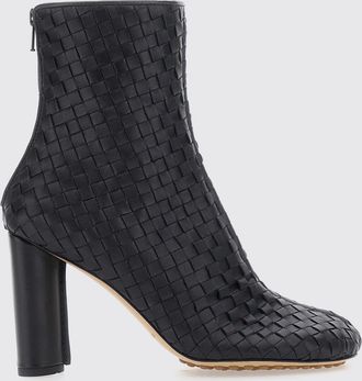 Bottega Veneta Stivaletti Cherry in pelle Intrecciato con tacco alto