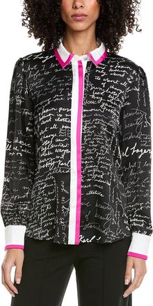 Karl Lagerfeld Karl Lagerfeld Script Blouse
