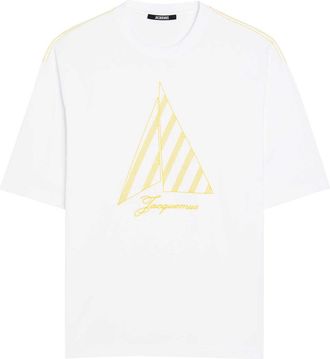 Jacquemus Le Tshirt Voiler Embroidered Cotton T-shirt - White - Xxl