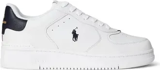 Polo Ralph Lauren Schoenen, Heren, Wit, 43 EU, Leer, Masters Court Leren Sneaker