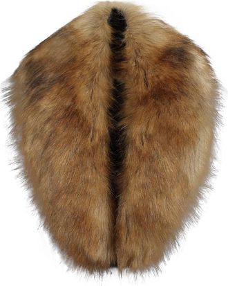 Generic Longra Women Faux Fur Shawl Wrap Stole Shrug 1920s Bridal Bridesmaids Wedding Scarf Wrap Winter Faux Fur Scarf Neck Warmer Wrap Large Collar Shawl Sto