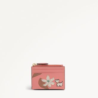 Radley London Tea Rose Small Zip Card & Coin Holder Pretty Petals SS26 Radley London