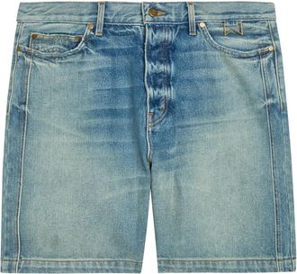 Rhude Rhude Boxy Traxedo Denim Shorts - Blue - XL