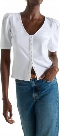 Nation Ltd Jen Button Up Blouse In White