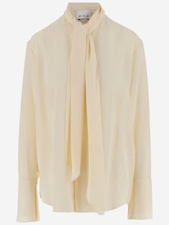 SA SU PHI Silk Shirt With Bow