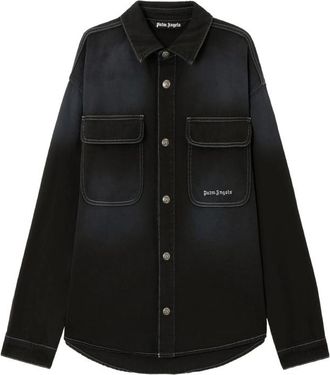 Palm Angels Logo Denim Shirt