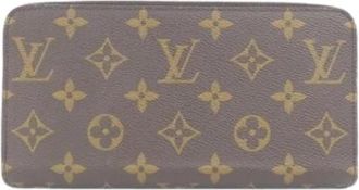 Louis Vuitton Pre-owned Long Wallet (bi-fold) - Dames - Vintage Accessoires - Bruin - ONE Size - Vintage