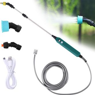 OEM Pulverizador El&eacute;ctrico Para Plantas De Jard&iacute;n - Con 3 Boquillas Ajustables Y Manguera De 5 M - Con Indicador De Nivel De Bater&iacute;a