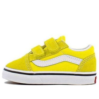 Vans Old Skool V Low Top Casual Skateboarding Shoes Kids Yellow VN000D3Y7Z4