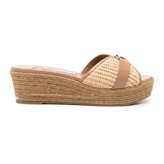 Jimmy Choo London Leda Wedge 50 - Shoes - Mujer - Marr&oacute;n - 39 EU