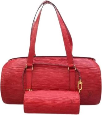 Louis Vuitton Pre-owned Handbags, female, Red, Size: ONE SIZE Pre-owned Epi Soufflot Bag