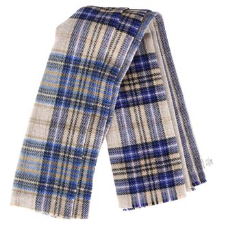 Acne Studios Plaid Printed Scarf in Multicolor Wool