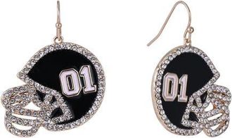 Hallmark Game Day Football Helmet Earrings in Brown at Nordstrom
