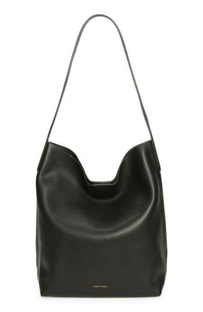 Mansur Gavriel Everyday Cabas Leather Hobo Bag in Black at Nordstrom