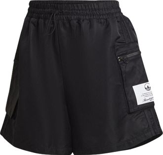 adidas (WMNS) adidas High-Waist Nylon Shorts Asia Sizing Black HL9061