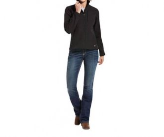 Ariat Womens Real Softshell Conceal Carry Jacket In Black