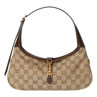 Gucci (WMNS) Gucci Jackie Slim Medium Shoulder Bag Sand Brown 863137-FAFV2-9651