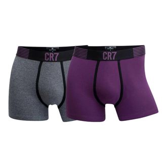 CR7 Cristiano Ronaldo Fashion 2-Pack Trunk Boxer Briefs Underwear in Grey