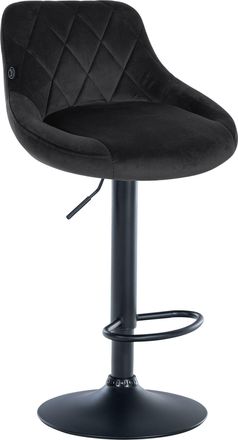 Clp Taburete De Bar Lazio En Terciopelo Negro Negro