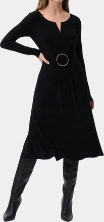 Joseph Ribkoff Circle Detail Dress In Black
