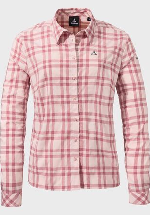 Sch&ouml;ffel Outdoorbluse SCH&Ouml;FFEL Hiking Blouse Style Dynkur WMS, Damen, Gr. 36, rosa (3205, rosa), Oberstoff: 81% Polyester 14% Nylon 5% Elasthan, Basic, V-Aussc